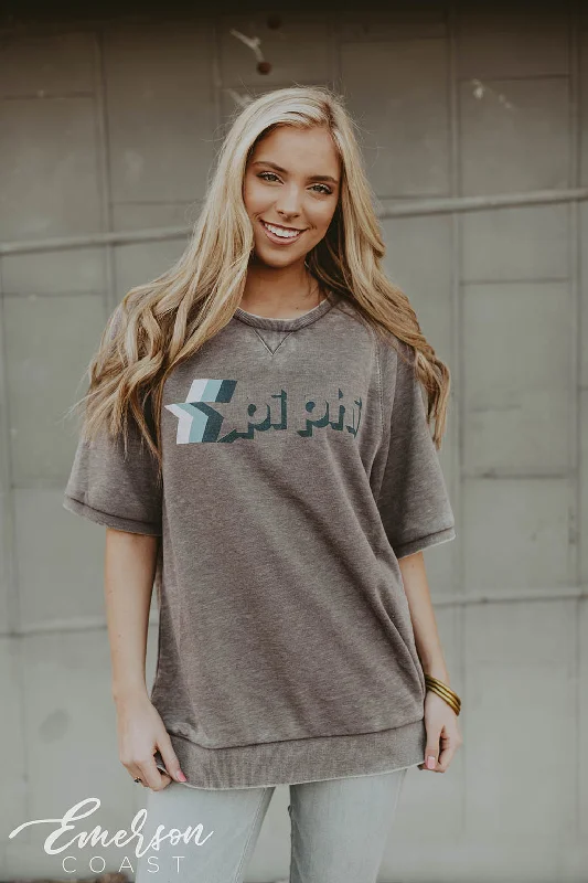 Artistic Temperament Pi Phi Short Sleeve Star Sweatshirt