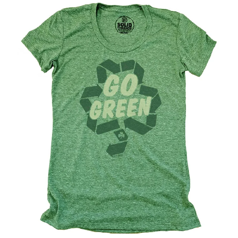 Trendy Comfort Wear Women's Go Green T-shirt