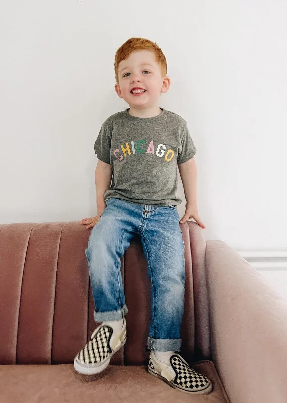 Breezy Style Sweet Home Chicago Toddler Tee - Pastel