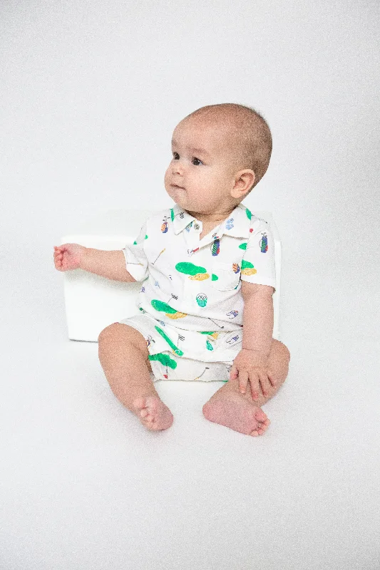 Elegant Design Boys Polo Golf Romper