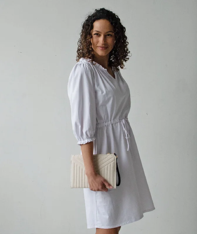 Classic VALENTINA dress in White