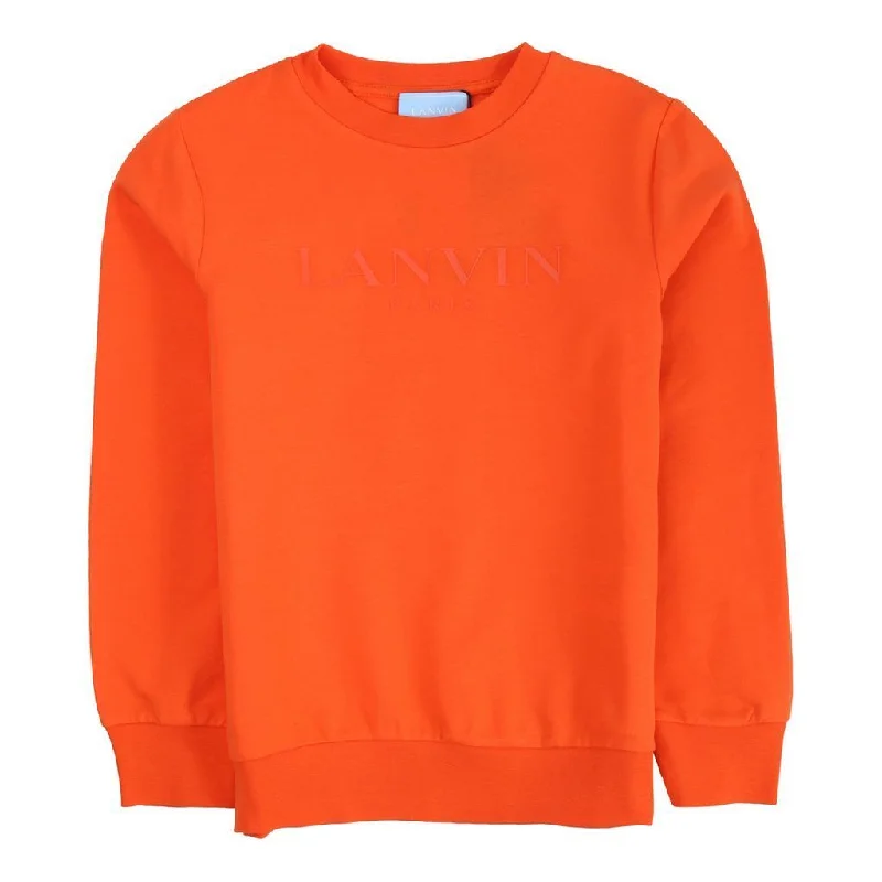 Cozy Essentials Orange Logo Sweatshirt
