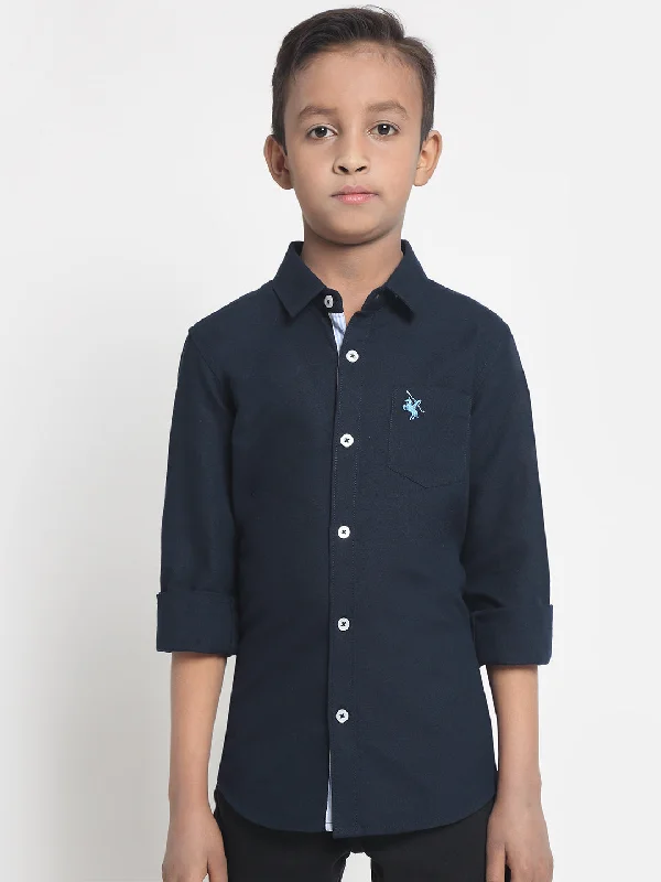 Urban Style Boys Navy Blue Shirt