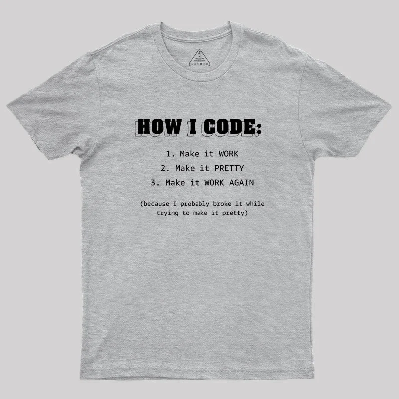 Spiritual Vitality How I Code Geek T-Shirt