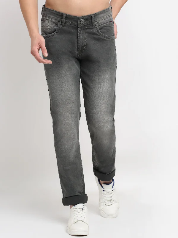 Fashion Elements Men's Ultra Narrow fit Heavy Fade Olive Green  Jeans