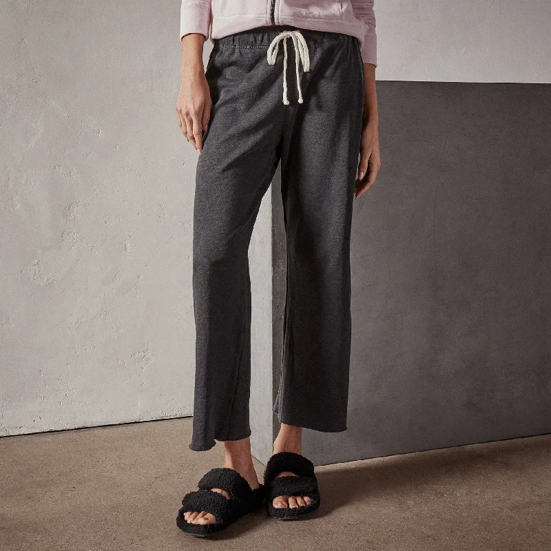 Versatile Style Vintage French Terry Cutoff Sweatpant - Carbon Pigment