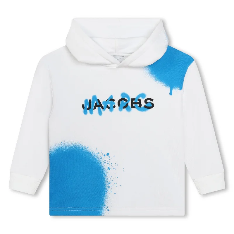 Soft Casuals White Hooded Sweatshirt