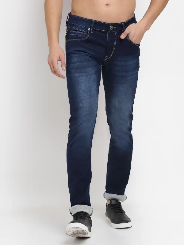 Diamond Series Men's Ultra Narrow fit Medium Fade Dark Blue  Jeans
