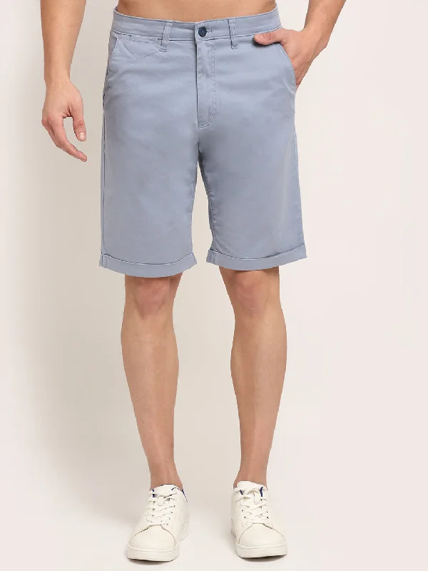 Unique Prints Grey Men Shorts