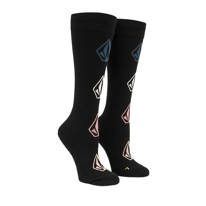 Nightclub Style Volcom Women's Sherwood Sock  - Black Multi