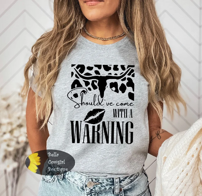 Classic Retro Should've Come With A Warning Country Music Women's T-Shirt