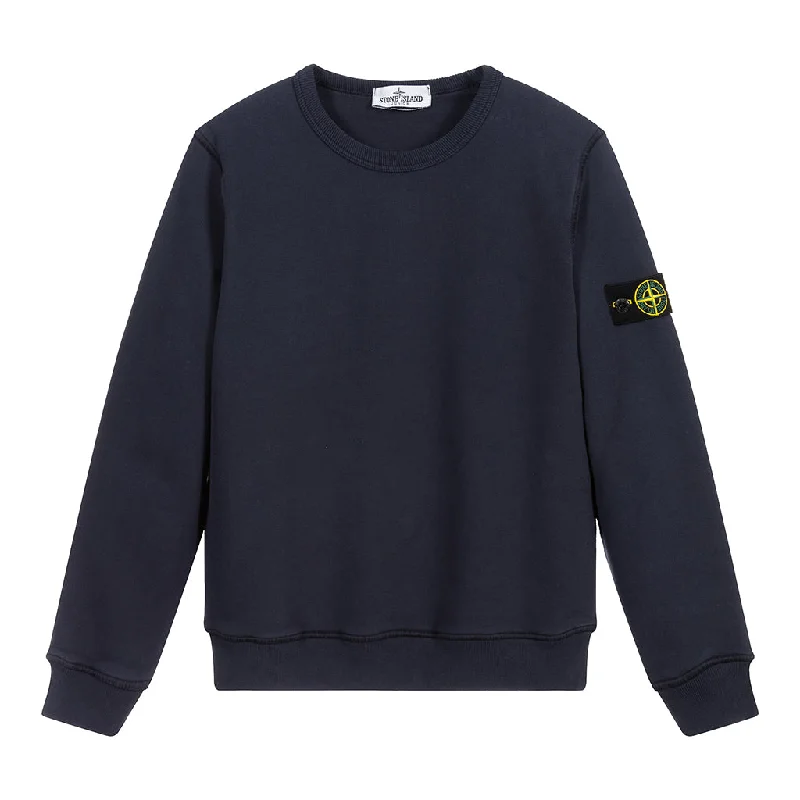 Fashion Touch Navy Blue Crewneck Sweatshirt