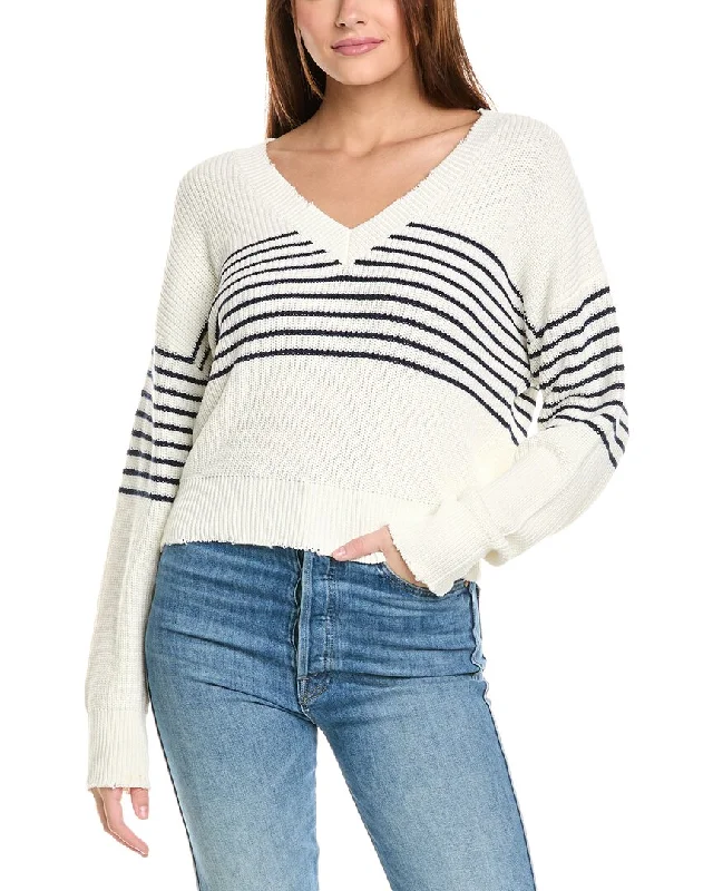 High-end Fabrics 525 America Lea Distressed Pullover