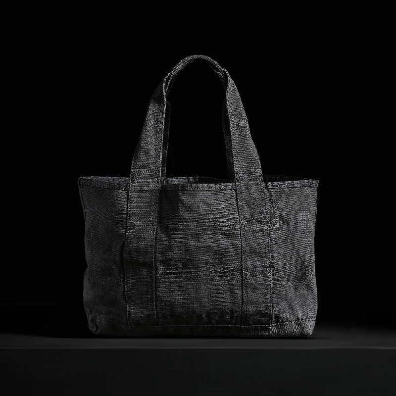 High Street Fashion Classic Mini Canvas Tote - Black