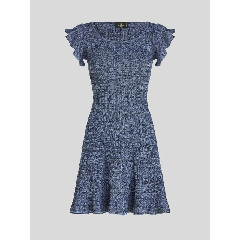 Breathable Style SHORT KNITTED DRESS
