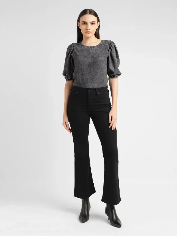 Floral Prints Women's High Rise 726 Flared Fit Jeans