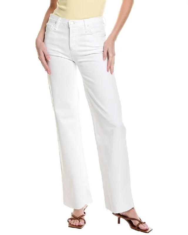 Romantic And Fresh HUDSON Jeans Rosie White Lily High-Rise Wide Leg Jean