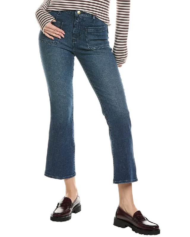 Fresh And Natural FRAME Denim Le Crop Kinmount Clean Mini Boot Bardot Pocket Jean