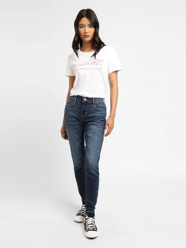 Lazy Home Women's Mid Rise 710 Super Skinny Jeans