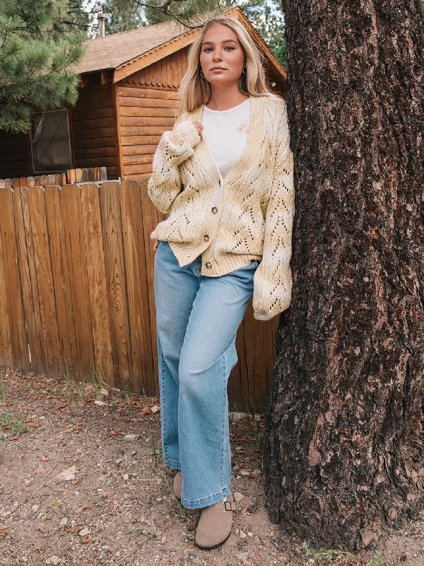 Trendy And Casual Cosmosa Cardigan - Cloud