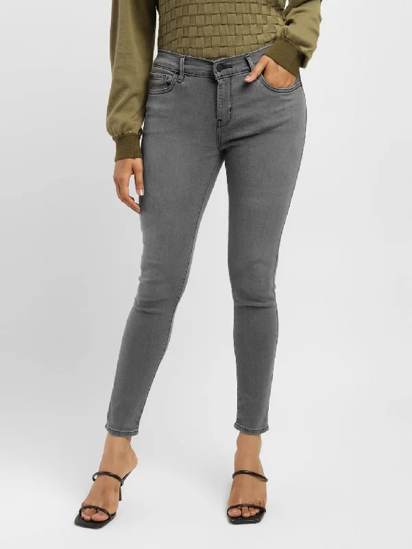 British Fashion Women's Mid Rise 710 Super Skinny Jeans
