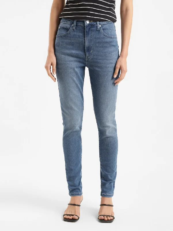 Unique Design Women's High Rise Skinny Fit Jeans