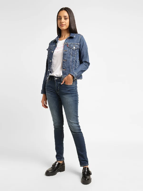Stunning Fashion Women's Mid Rise 711 Skinny Fit Jeans