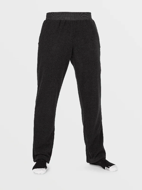 Elegant And Simple Womens Polar Fleece Pants - Black