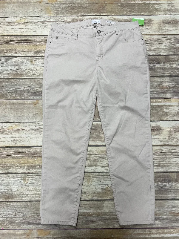 Fashion Must-have Beige Jeans Jeggings Curve Appeal, Size 16
