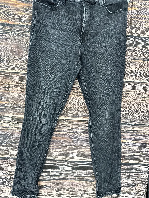Refreshing Design Black Jeans Skinny Good American, Size 14