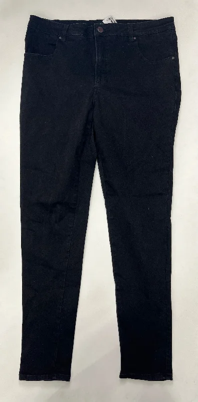 Modern Comfort Black Jeans Straight Universal Standard, Size 16