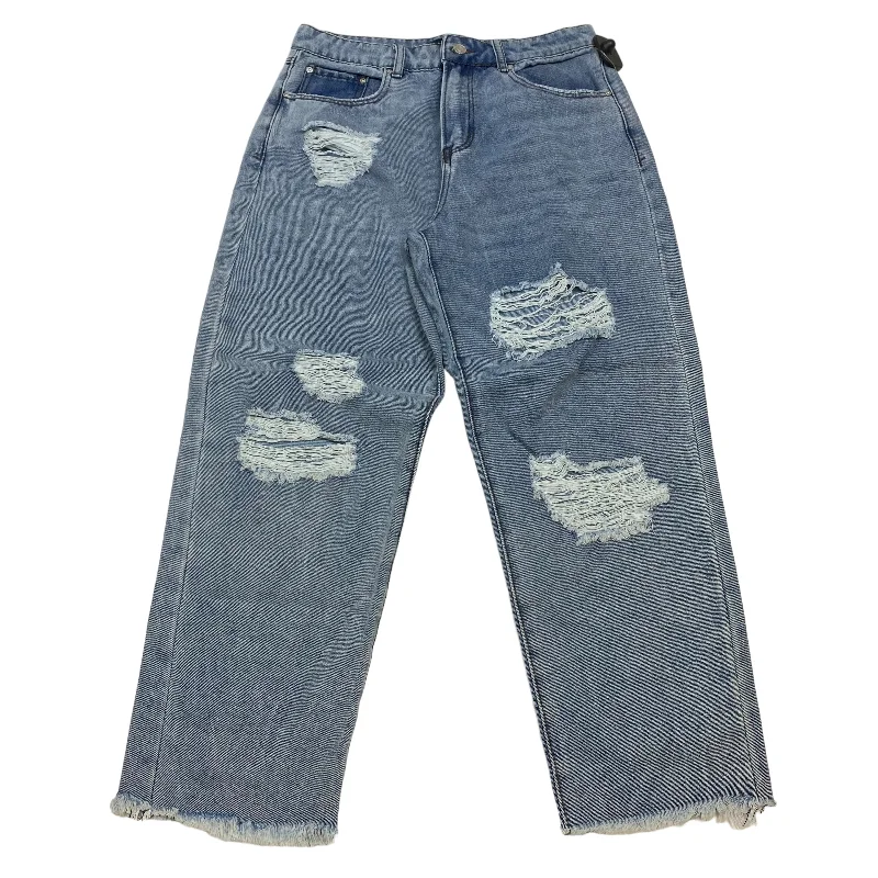 Comfortable Sweaters Blue Denim Jeans Boyfriend Indigo Rein, Size 10