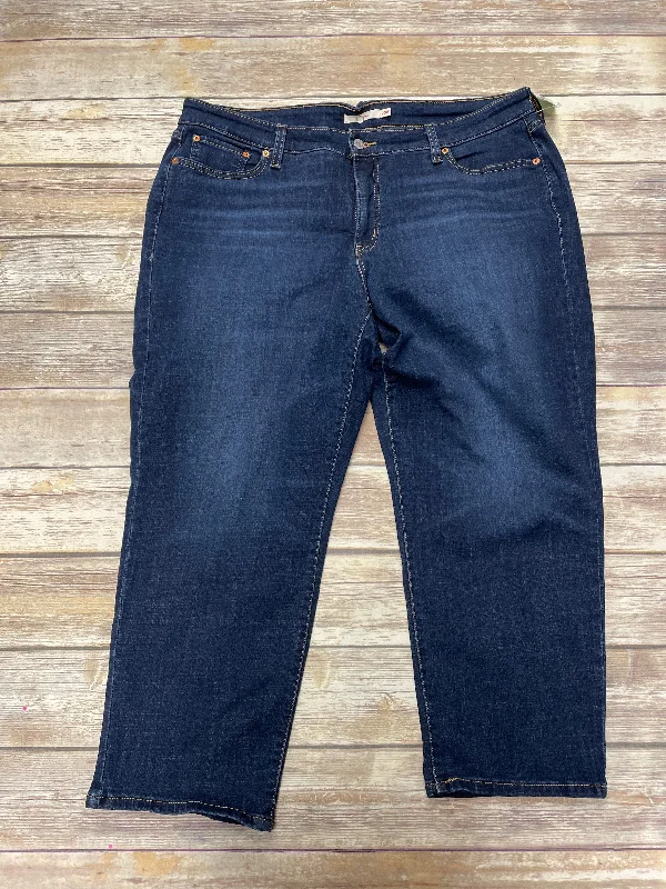 Sports Fashion Blue Denim Jeans Boyfriend Levis, Size 20