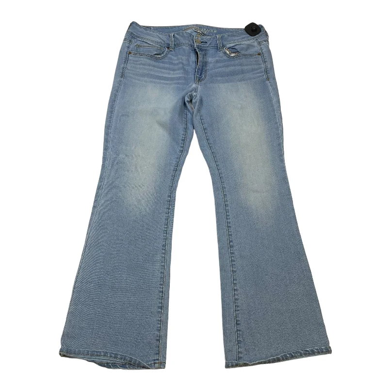 High Street Series Blue Denim Jeans Flared American Eagle, Size 12
