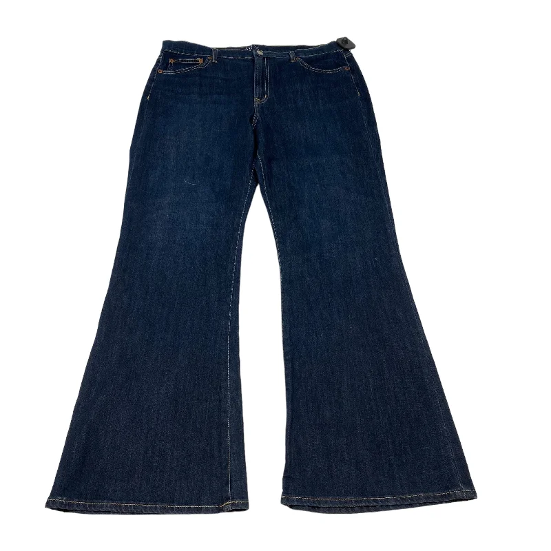 Beautiful Romance Blue Denim Jeans Flared Gap, Size 16