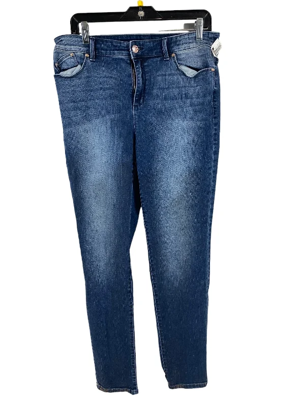 Sports And Leisure Blue Denim Jeans Jeggings Chicos, Size 1