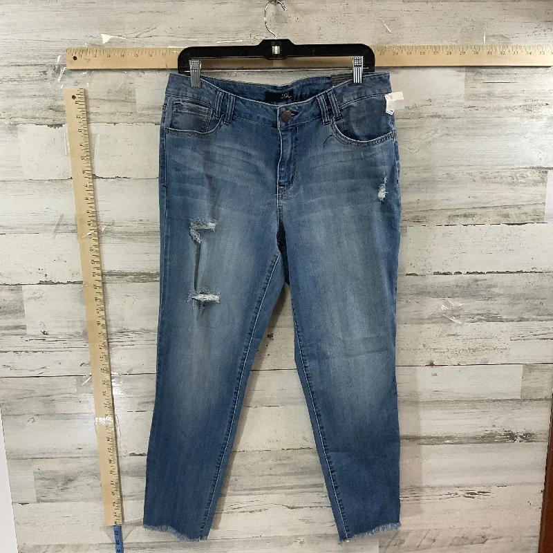 Designer Style Blue Denim Jeans Skinny 1822 Denim, Size 16