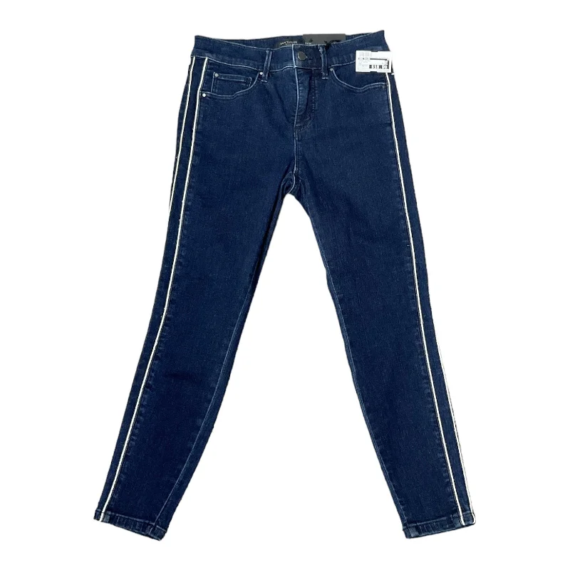 Chic Comfort Wear Blue Denim Jeans Skinny Ann Taylor, Size Petite