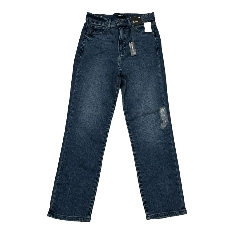 Exquisite Tailoring Blue Denim Jeans Skinny Express, Size 8