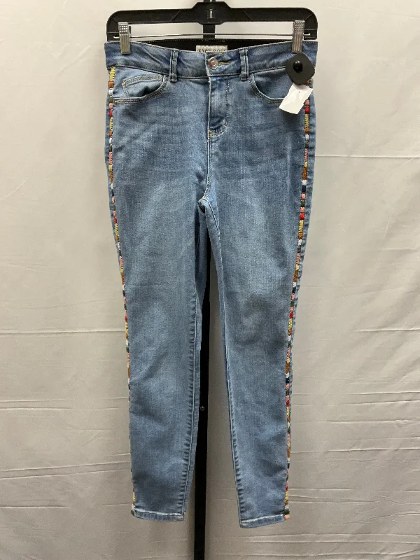Lively And Youthful Blue Denim Jeans Skinny Knox Rose, Size 4