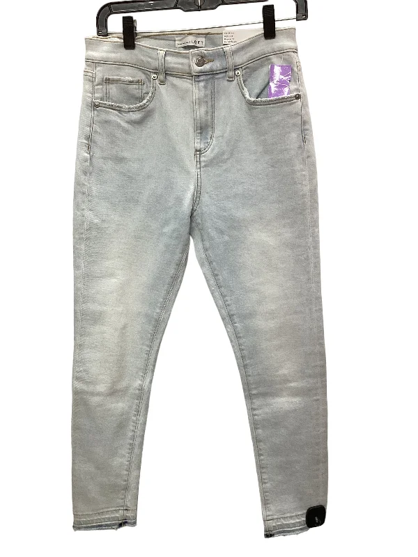 Elegant Style Blue Denim Jeans Skinny Loft, Size 4
