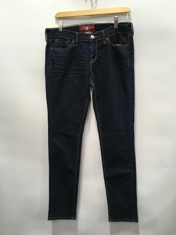 Street Fashion Blue Denim Jeans Skinny Lucky Brand, Size 8