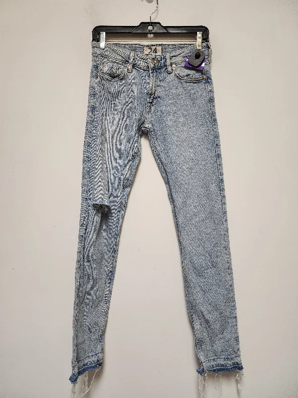 Warm Winter Series Blue Denim Jeans Skinny We The Free, Size 2