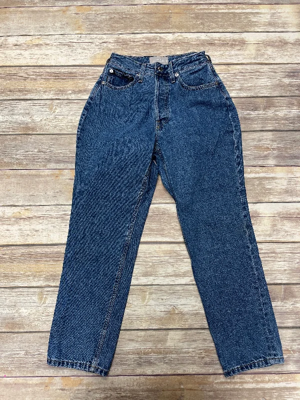 Retro Fashion Blue Denim Jeans Straight Everlane, Size 2