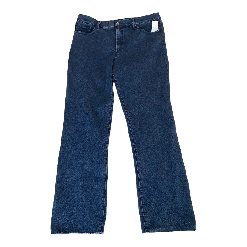 Celebrity Style Blue Denim Jeans Straight Express, Size 16l