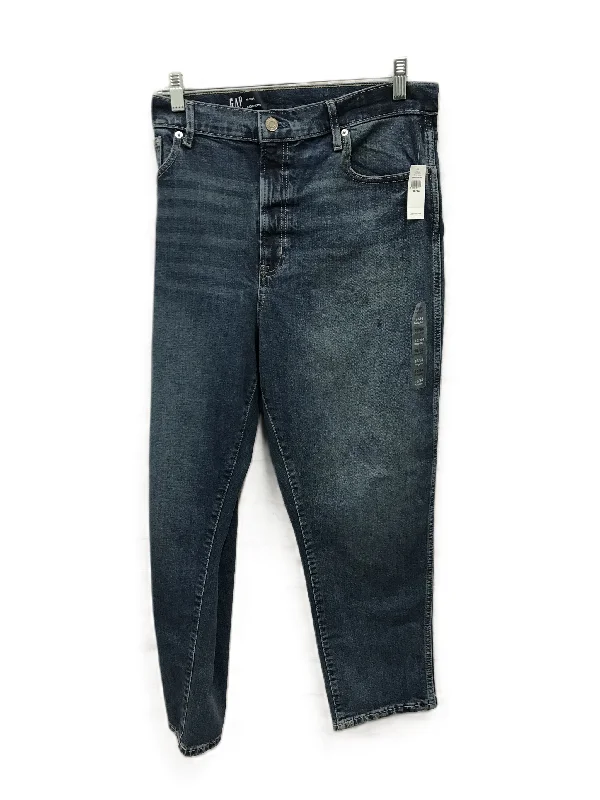 Comfortable Fashion Blue Jeans Straight By Gap, Size: 18