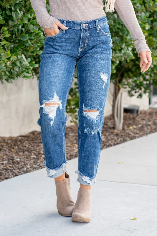 Luxury Style Brooklyn Mid Rise Boyfriend Regular & Plus Sizes