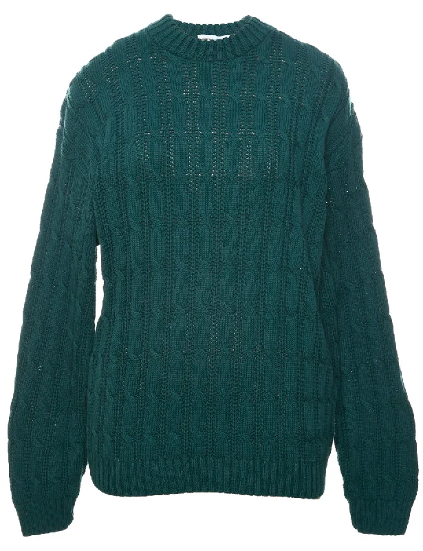 Diamond Series Cable Knit Jumper - L