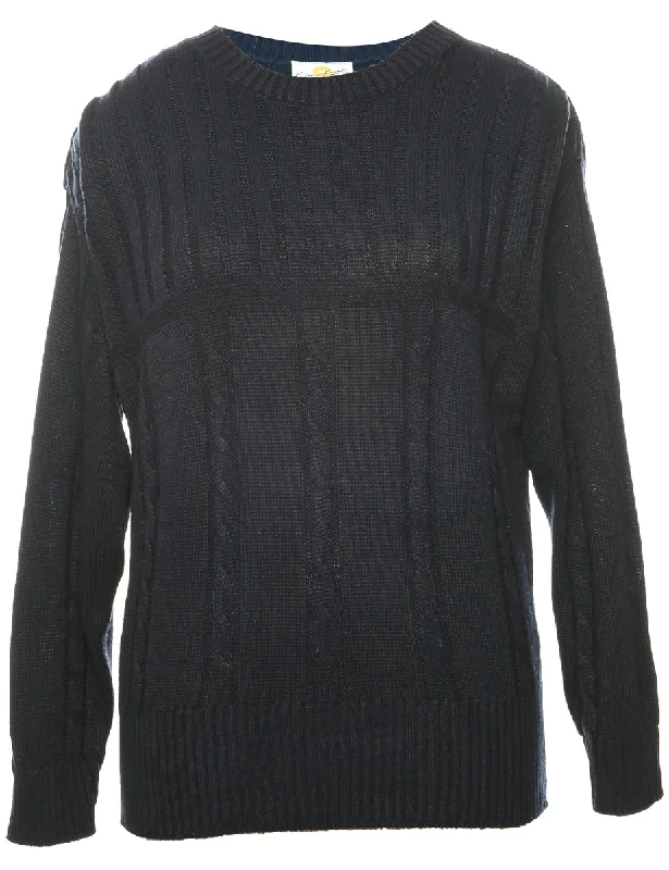 Elegant And Charming Cable Knit Jumper - L
