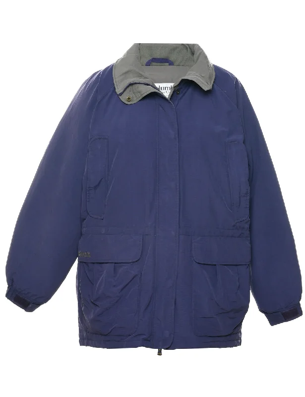 Fresh And Fashionable Columbia Purple Coat - L